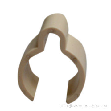 Plastic Pipe Fitting ,Clamp Type at the Bottom of Out Diameter 28mm in ABS Material